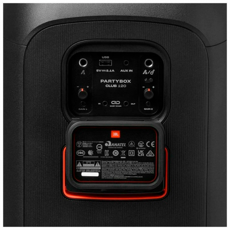 Портативная акустика JBL PartyBox Club120 черная вилка ЕАС - фото 5
