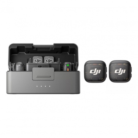 Комплект беспроводного микрофона DJI Mic 3 (2TX+1RX+case) Black (черный) EAC - фото 3