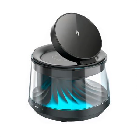 Беспроводное зарядное устройство Wiwu Flow Wi-W039 5 в 1 Wireless Charge 15W Black (черное) (Китай)