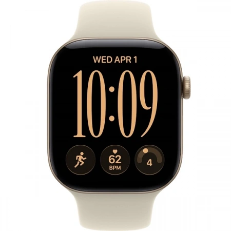 Apple Watch Series 12 (MJEP4) 46mm Light Gold Al Sand SB (золотистый /песочный спортивный ремешок) (M/L) - фото 3