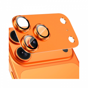 Защитное стекло на модуль камеры WIWU Armor Deck Lens Protector совместимое с iPhone 17 Pro Orange (оранжевое)