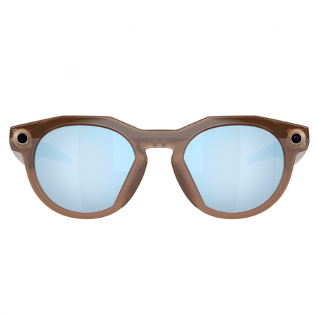 Умные очки Oakley Meta HSTN 00W8002 Brown Smoke /Prizm Deep Water Polarized  (коричневая оправа / голубые линзы с поляризацией )