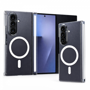 Пластиковая накладка Keephone X-Crystal с MagSafe совместимая с Samsung Z TriFold  прозрачная 