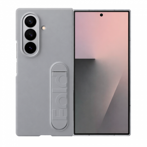Силиконовая накладка Silicon Case + пленка совместимая с Samsung Z Fold7 серая (оригинал)