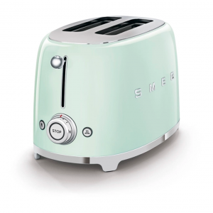 Тостер SMEG TSF01PGEU, 2 ломтика, цвет пастельный зеленый