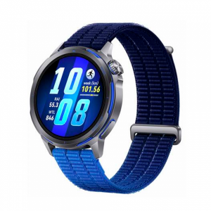 Смарт-часы Huawei Watch GT Runner 2 (CHT-B19) черный титановый корпус,синий плетеный ремешок EAC