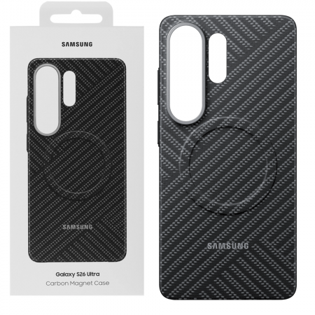 Чехол-накладка Samsung Carbon Magnet Case Galaxy S26 Ultra (EF-KS948) серый