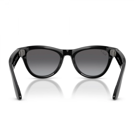 RayBan Meta Skyler gen 2 RW4014 S52 Shiny black/polar gradien graphite (глянцевая черная рамка , графитовые линзы) антибликовое покрытие  - фото 4