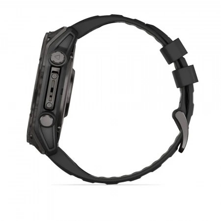 Умные часы Garmin Fenix 8 51 mm AMOLED Sapphire Carbon Gray DLC черный силикон (010-02905-20) (Тайвань) - фото 2