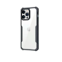 Противоударная накладка Xundd совместимая с iPhone 16 Pro прозрачная с черными бортами