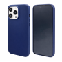 Силиконовая накладка совместимая с iPhone 14 Pro (SC) темно-синяя Partner