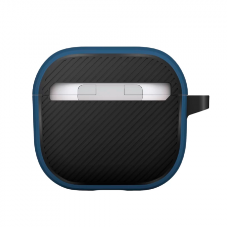 Пластиковый чехол Uniq Clyde совместимый с AirPods 4 синий - фото 4