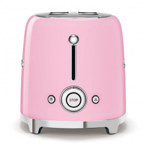 Тостер SMEG TSF02PKEU, 4 ломтика, цвет розовый