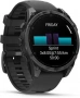 Умные Часы Garmin Fenix 8 47 mm AMOLED серый  (черный силиконовый ремешок)  (010-02904-00)