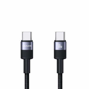 Кабель Usams Type-C/Type-C (SJ724) 1м 60W черный