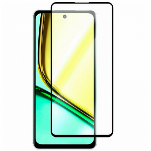 Защитное стекло Realme C67/C55 полноэкранное черное