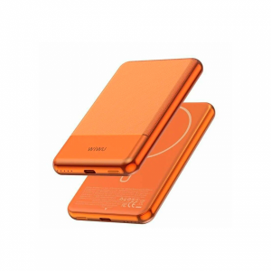 Внешний аккумулятор Wiwu Silver Seraph с MagSafe 5000mAh 20W оранжевый ССС