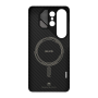 Кевларовая накладка Aulumu Aramid Fiber Case совместимая с Samsung S26 Ultra черная