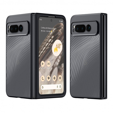 Пластиковая накладка Dux Ducis Aimo series для Google Pixel Fold черный кант