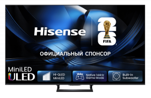 Телевизор Hisense 75" 75U7S (2026) 4K UHD Mini-LED Smart TV 144 Гц EAC (гарантия Hisense)