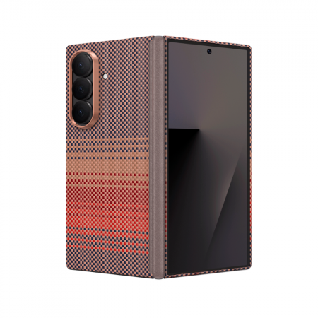 Кевларовая накладка Keephone Kevilar Mirage с MagSafe совместимая с Samsung Galaxy Z Fold 7 Sunset (закат)