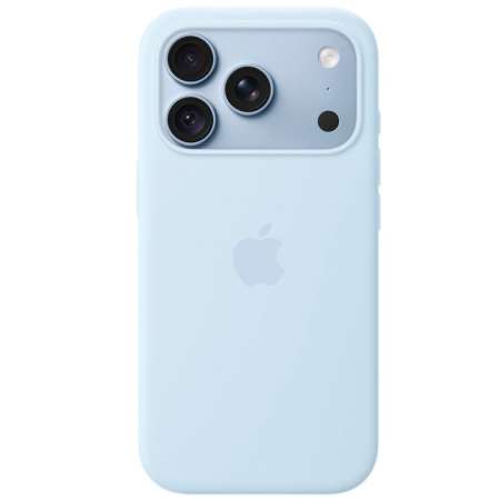 Чехол Apple iPhone 18 Pro Silicone Case с MagSafe Crisp Blue (светло-голубой)