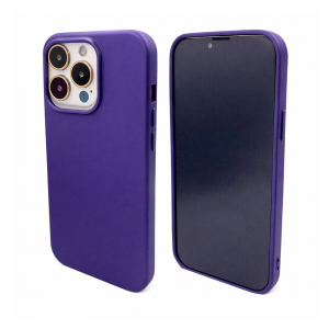 Силиконовая накладка совместимая с iPhone 14 Pro (SC) фиолетовая Partner