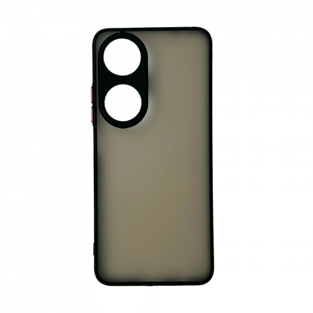 Пластиковая накладка NEW Skin для Honor X7b затемненная черный кант
