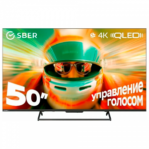 Телевизор Sber  50" SDF-50UQ7000MBA 4K UltraHD, QLED, Smart TV Салют ТВ 60 Гц (Гарантия Sber)
