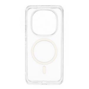 Противоударная накладка Cabal Premium Clear Case c MagSafe для Редми Note 15 Pro Plus прозрачная