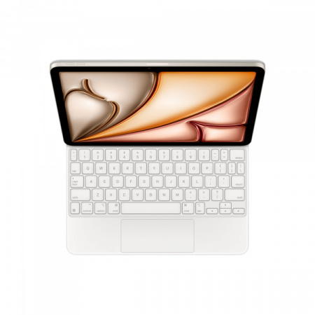 Чехол-клавиатура Apple Magic Keyboard Touchpad (MDFV4) совместимая с iPad Air 11" (2024-2025) (русская гравировка) White (белая)