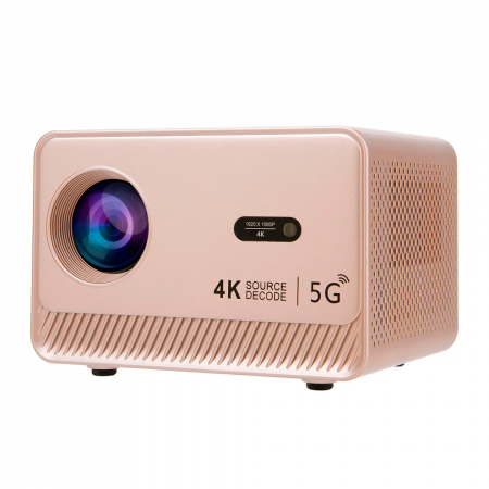 Портативный проектор 4K M10 Plus розовое золото