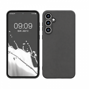 Накладка Silicone Case совместимая с Samsung S23 FE (SC) серая 