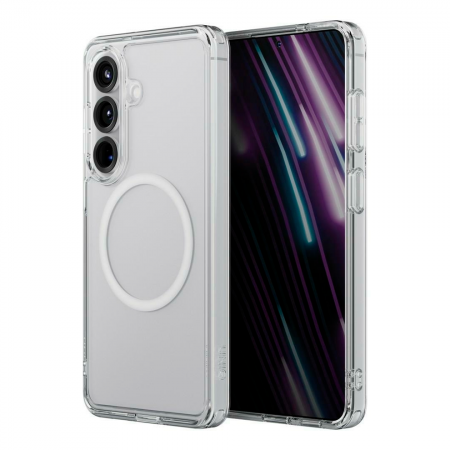 Противоударная накладка Uniq Life Pro Xtreme с MagSafe совместимая с Samsung Galaxy S26 прозрачная