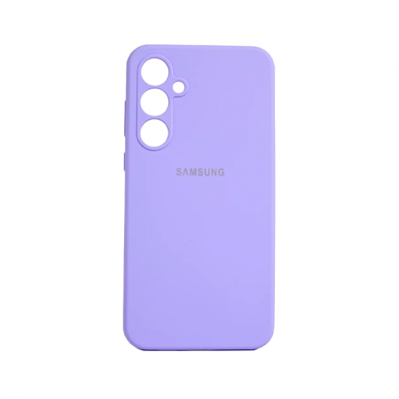 Накладка Silicone Case совместимая с Samsung S25/S24 (SC) фиолетовая