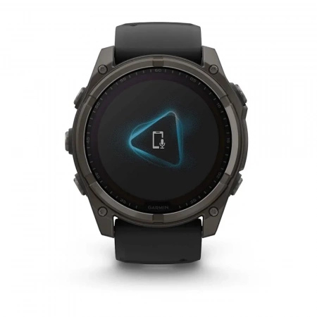 Умные часы Garmin Fenix 8 51mm Solar Sapphire DLC Carbon Grey titanium with black peddle gray (сапфирово-титановый с серым ремешком) (010-02907-10) - фото 3