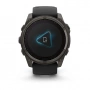 Умные часы Garmin Fenix 8 51mm Solar Sapphire DLC Carbon Grey titanium with black peddle gray (сапфирово-титановый с серым ремешком) (010-02907-10)