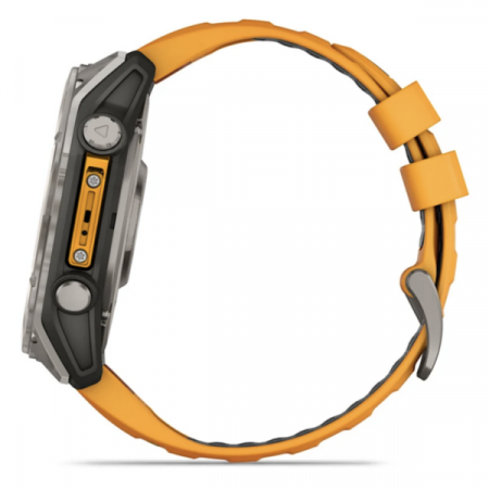 Умные Часы Garmin Fenix 8 51 mm AMOLED Sapphire Orange/ Graphit ( графит с оранжевым ремешком) (Titanium with silicone band) (010-02905-53) (Тайвань) - фото 4