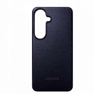 Накладка из эко кожи Kindsuit Case с MagSafe совместимая с Samsung Galaxy S26 темно-синяя (LB)