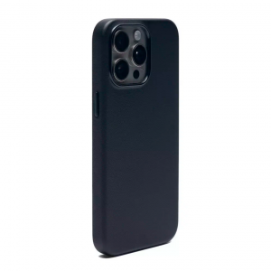 Накладка из эко-кожи Kzdoo Noble Collection с MagSafe совместимая с iPhone 15 Pro черная