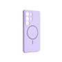 Накладка Silicone Case с MagSafe совместимая с Samsung S25 Ultra лавандовая