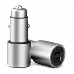 Автомобильное зарядное устройство Ксиаоми Ми Car Charger Fast(2*USB-A) 36W серое