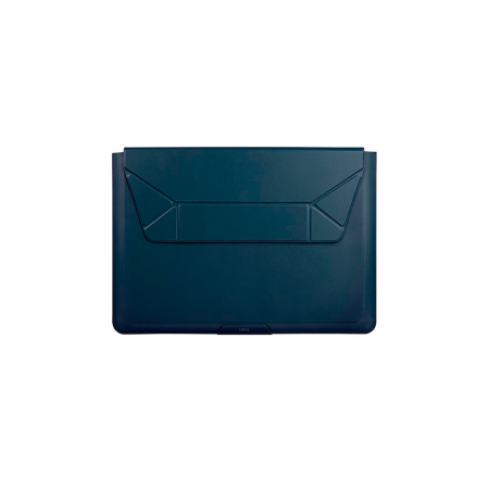 Чехол-конверт Uniq Oslo leather Magnetic Laptop sleeve для ноутбуков 14" синий