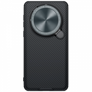 Противоударная пластиковая накладка с защитой камеры Nillkin Camshield Prop Magnetic для Huawei Mate 60 Pro/60 Pro Plus черная