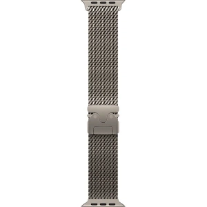 Apple Watch Ultra 3 (2025) GPS + Cellular, 49 мм, корпус из титана, ремешок Titanium Milanese Loop (L) цвета natural titanium (натуральный титан) MF0E4