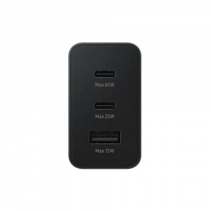 Сетевое зарядное устройство Samsung Trio 65W 2Type-C/USB PD черное LB