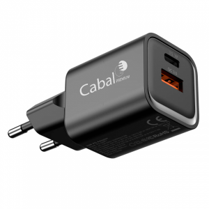 Сетевое зарядное устройство Cabal Premium CP-TCH-351 35W GaN series (USB-C/USB-A) черный