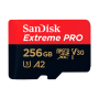Карта памяти SanDisk Extreme Pro Micro SD 256GB U3 A2 V30 200/140MB/S с адаптером