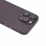 Пластиковая накладка KZDOO AIR CARBON совместимая с iPhone 14 Pro фиолетовая