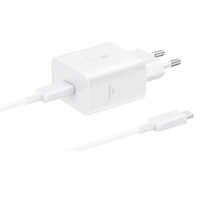 Сетевое зарядное устройство + (кабель Type-C/Type-C) Samsung (EP-T4511XWEGEU) 45W белое LB